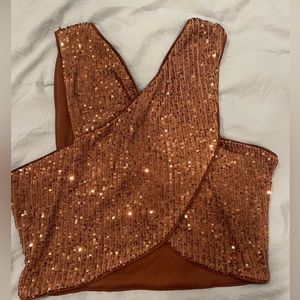 CIDER Crossed crop top